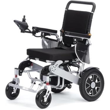 Imagem de Cadeira De Rodas Elétrica Portátil Dobrável Dobrável Leve Deluxe Poderosa 24v / 250w Cadeira De Rodas Compacta Com Motor Duplo