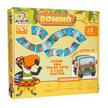 Imagem de Dominó Turminha Dorémi em madeira 28 pçs 5922 - Brincadeira