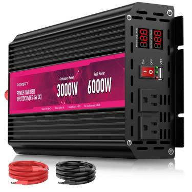 Imagem de Inversor de potência ROARBATT 3000W 12V DC a 110V/120V AC