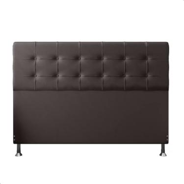 Imagem de Cabeceira King Size Cama de Casal Box Estofada 195cm Atenas (Corino marrom)