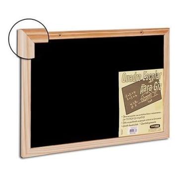 Imagem de Quadro Negro P/Giz Std 60x40 de Madeira