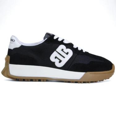 Imagem de Tênis Casual Bottero 371503 Feminino, 37, Preto, Branco