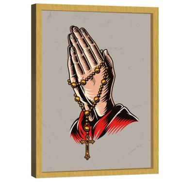 Imagem de Quadro Decorativo Mãos de Oração