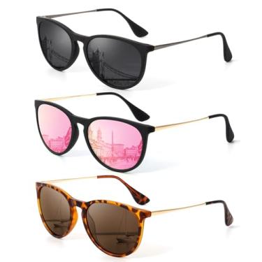 Imagem de KALIYADI Óculos De Sol Femininos Polarizados: Modernos Com Proteção Uv400, Estilo Retrô Para Festas, Compras Na Praia