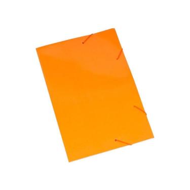 Imagem de Pasta Cartão Duplex Elástico 20Un Polycart Laranja 2004Lr