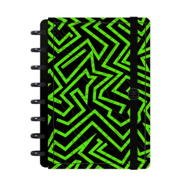 Imagem de Caderno De Disco Inteligente Iscool Urban Flow Traço Urbano Fluor Verde P