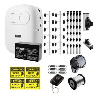 Imagem de Kit Cerca Elétrica Completo com Central de Choque para 40 Metros - Int