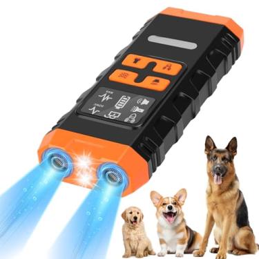 Imagem de Micnaron Dispositivos de dissuasão de latidos de cães, dispositivo antilatido com tela HD e lanterna LED para cães