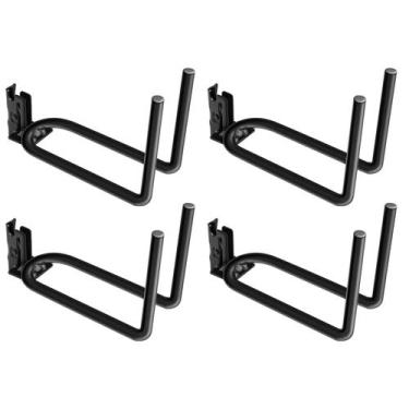 Imagem de Organizador de porta-ferramentas SALUINOKI E-Track, pacote com 4, pret