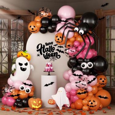 Imagem de Kit de balões de Halloween Garland Arch, 136 unidades OTLGEUA com balõ