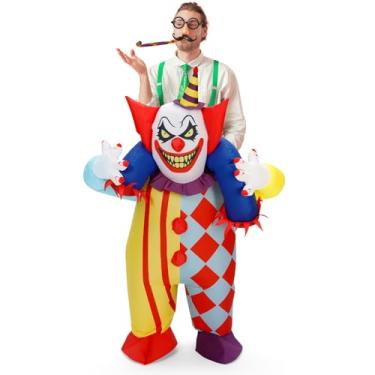 Imagem de VioraWhite Fantasia inflável para adultos, fantasia divertida e extravagante para cosplay de Carnaval de Halloween, Múltiplas, 61-74 inches