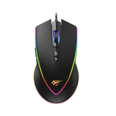 Imagem de Mouse Gamer Havit Ms1017, RGB, 6400 DPI, 6 Botões, Preto