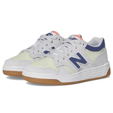Imagem de New Balance Cadarço para bebês meninos 480 V1, Cinza pérola/mineral/Dream State, 18