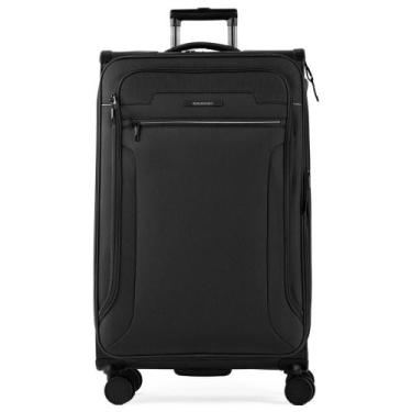 Imagem de Mala Grande Poliéster 4 Rodas Zurique  Preta - Bagaggio, G