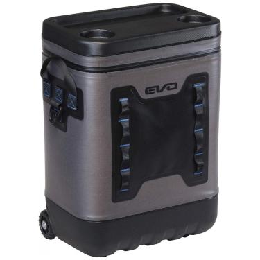 Imagem de Cooler Térmico Portátil 25 Litros com Alça de 4 Estágios e Rodas, Evolution Outdoor, Preto