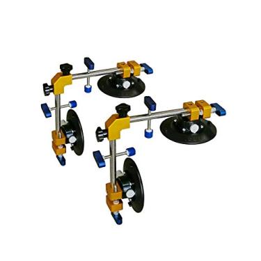 Imagem de ZUOS Conjunto de costura de bancada de ângulo reto de 90 graus com ventosa de 15 cm para união e nivelamento de costura/instalação profissional de bancada, granito, pedra, mármore (PACOTE COM 2