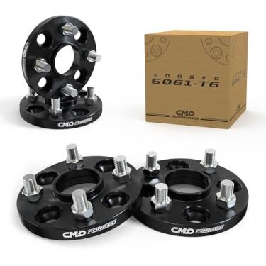 Imagem de Customadeonly Espaçadores de roda pretos 15 mm Hubcentric 4x100 compatíveis com 124 Spider Escort Rio Sephia Spectra Miata mx-5 Protégé iA iQ xA xB Celica Corolla Echo Mr2 Mr-s (4 peças 54,1 mm M12 x 1,5)