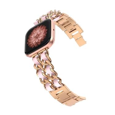 Imagem de Pulseira Boho com contas compatível com Fitbit Versa/Versa 2 – Laço solo de nylon elástico feito à mão, pulseira de substituição elástica elegante para mulheres