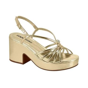 Imagem de Sandália Feminina Moleca Anabela Plataforma Tiras Salto Alto