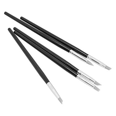 Imagem de AYNEFY Ferramentas de Escultura Em Argila de Silicone, Caneta de Modelagem Com Ponta de Borracha Flexível, 5 Peças para Arte Em Argila e Pintura a óleo (Preto S(300ml))