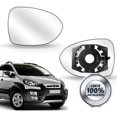 Imagem de Lente Retrovisor Fiat Idea 2011 A 2017 Com Base
