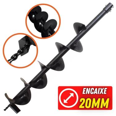 Imagem de Broca Para Perfurador De Solo 80x12cm Com Encaixe De 20mm