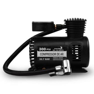 Imagem de Compressor De Ar Mini Portátil 12v Elétrico Potente 300psi 20L Importw