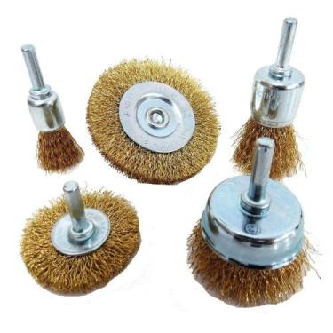 Imagem de Escova De Aço Circular Com 5 Peças Para Furadeira Brasfort