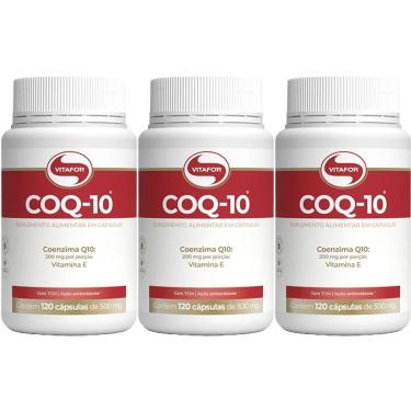 Imagem de Kit 3X Coenzima COQ-10 - 120 Cápsulas - Vitafor-Masculino