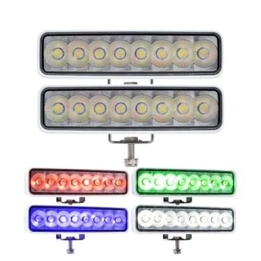 Imagem de SMIXCTEK RGBW Luz de LED para espalhador de barco, luzes marítimas à prova d'água, 2 peças, barra de holofote de 16,7 polegadas, saída de lúmen alto brilho multicolorido, 12/24 V