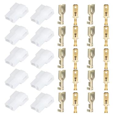 Imagem de Conjunto de Conectores de Cabo de Alimentação de 2 Pinos Tipo T Plugue Padrão Cabo de Rádio de Carro Walkie Talkie Acessório