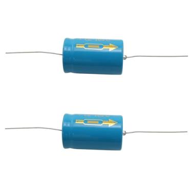 Imagem de LQ Industrial 2 peças 2200uF 63 V 22 x 36 mm capacitor eletrolítico axial de furo passante horizontal adequado para fontes de alimentação host ar condicionado placa de controle principal brinquedo
