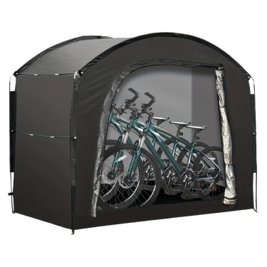 Imagem de Armazenamento de barraca de bicicleta, galpão organizador de motocicleta de tecido Oxford, suprimentos de armazenamento de grande capacidade para ferramentas de jardim de motocicleta equipamentos de