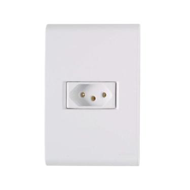 Imagem de Conjunto Tomada 10A 2P+T 4X2 Branca 57170/210 Tramontina Liz