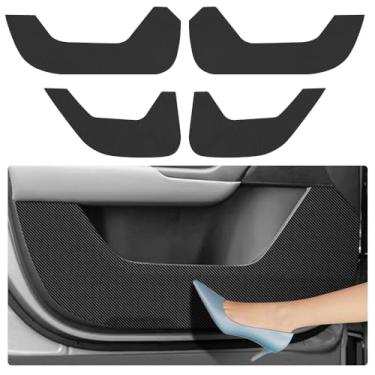 Imagem de LUNQIN Almofada antichoque para porta de carro para Mazda CX-50 CX50 2023 2024 2025 2026 acessórios adesivo de couro estilo fibra de carbono protetor de soleira de porta capa protetor de borda tapete