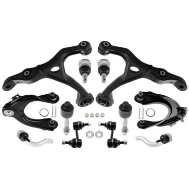 Imagem de maXpeedingrods 12Pcs Front Suspension Kit for Honda Accord 2003-2007 2.4L, 2 Upper Control Arm, 2 Lower Control Arm, 2 Sway Bar Link, 2 Lower Ball Joint, 4 Outer & Inner Tie Rods