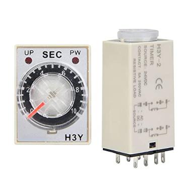 Imagem de AUNMAS Interruptor de Controle de Tempo Temporizador de Estado Sólido Relé de Atraso de 24 V, Interruptor de Controle Industrial Durável, Fácil de Usar Com Tempo Ajustável, Boa Durabilidade para (10S)
