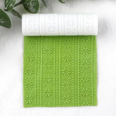 Imagem de Rolo de textura com tema natalino de argila de polímero, carimbos de cerâmica, rolo de argila, ferramentas faça você mesmo, rolos de textura de cerâmica para brincos de cerâmica, fabricação de joias