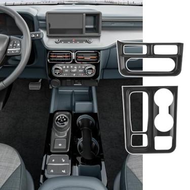 Imagem de xipoqix Acabamento do console central compatível com 22-24 Ford Maverick Air Outlet painel de mudança de marchas luz de leitura painel de substituição para acessórios Ford Maverick 2022-2024 (preto