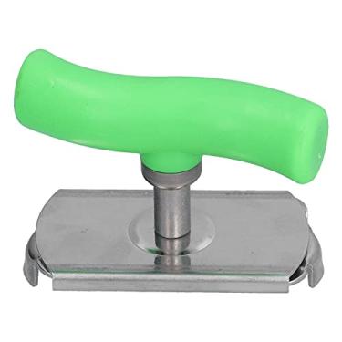 Imagem de Acouto Abridor de Latas Manual de Aço Inoxidável - Ferramenta de Cozinha Portátil e Ergonômica Com Botão Fácil de Girar e Alça de Plástico Abertura Sem Esforço de Latas, Potes e Garrafas - Compacto