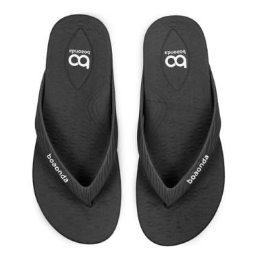 Imagem de Boa Onda Chinelo Leve Terapeutico Anatômico Happy Ortopédico (Preto, BR, Adulto, Faixa Numérico, 39, 40)