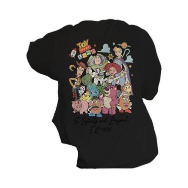 Imagem de Camiseta Casual De Manga Curta Com Estampa Dos Personagens Clássicos D