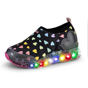Imagem de Tênis Infantil de Luz Menina Bibi Roller Celebration Preto com Estampa Love-30