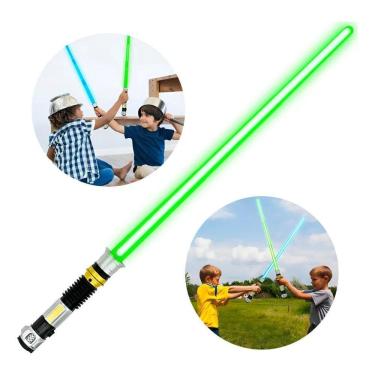 Imagem de Sabre De Luz 85Cm Retrátil Com Som E Luz Dm Toys - Verde