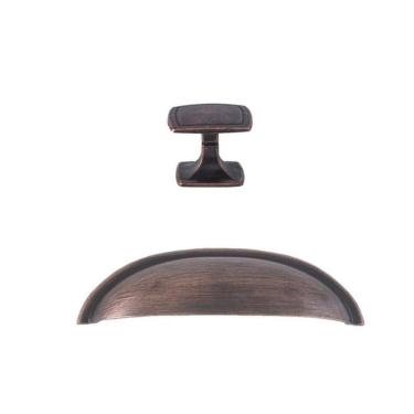 Imagem de Kit Puxadores 8 Unidades Decoração Móveis Em Geral Gavetas