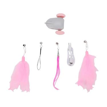 Imagem de Naroote Brinquedo de Gato para Carro de Corrida, Brinquedo de Gato Ativado por Movimento Interativo Com Teaser e Sino, Carcaça de ABS e Pneus de Borracha, Tipo C Recarregável para