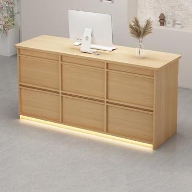 Imagem de Mesa de recepção pequena, mesa de recepção, balcão, balcão de varejo, mesa de recepção com balcão, recepção, balcão de recepção, balcão de loja, mesa de recepção, mesa de recepção em pé