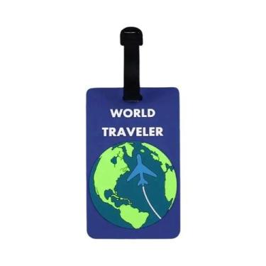 Imagem de Etiqueta De Bagagem Em PVC Macio, Criativa, Suporte De Silicone Para M