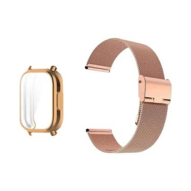 Imagem de Pulseira De Metal Para Redmi Watch 5 Active Com Protetor De Tela E Bra