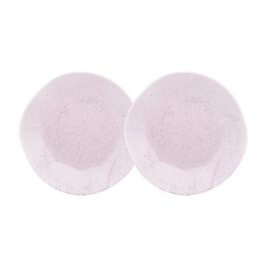 Imagem de Conjunto 2 Pratos Fundos 22,5cm Ryo Pink Sand Porcelana Oxford